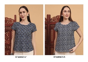 Tissu indien en coton rayonne Kurti Premium pour femmes élégantes Look élégant et coupe confortable aux prix d'usine - Product Image 2