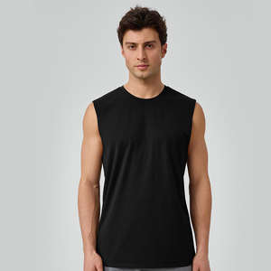 Camiseta sin mangas informal para correr y gimnasio para hombre, Camiseta transpirable de punto, Sin Mangas Para Correr - Product Image 2