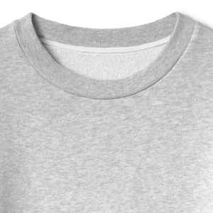 Sweat-shirts d'hiver en coton de haute qualité, col rond, unis, surdimensionnés, logo personnalisé, molleton lourd en tissu éponge français, anti-boulochage, OEM - Product Image 3