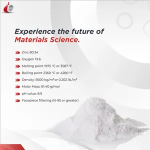 Nanoparticules d'oxyde de zinc de qualité laboratoire, point de fusion 1975°C, point d'ébullition 2360°C, densité 5600 kg/m³, utilisation biomédicale et industrielle - Product Image 3