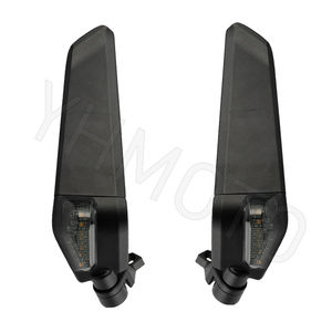 Pièces de moto rétroviseurs latéraux rétroviseur avec feu de signalisation pour Honda CBR500R <span class=keywords><strong>1000R</strong></span> Kawasaki ZX6R ZX10R Ninja 400 <span class=keywords><strong>Suzuki</strong></span> GSXR - Product Image 5