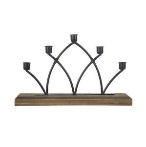 Bougeoir élégant en métal doré avec cadre forgé artisanal beauté intemporelle et touche de luxe pour pièce maîtresse décorative - Product Image 4