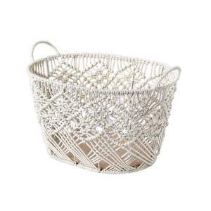 Panier en corde macramé élégant pour la décoration de table basse et le rangement de petits objets avec une texture naturelle - Product Image 4