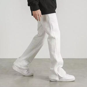 Vente en gros de vêtements de sport pour garçons, joggings à fermeture éclair, vêtements de sport personnalisés, joggings de sport en coton, pantalons de survêtement évasés pour hommes et femmes - Product Image 4
