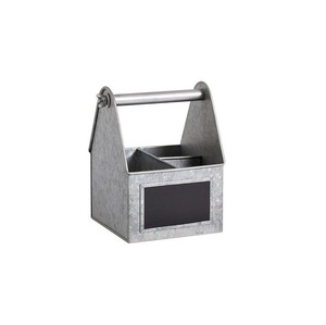 Vente en gros Caddy de rangement en métal galvanisé Design classique Verrouillage manuel 3 pneus Rack de rangement rectangulaire à verrouillage manuel - Product Image 1