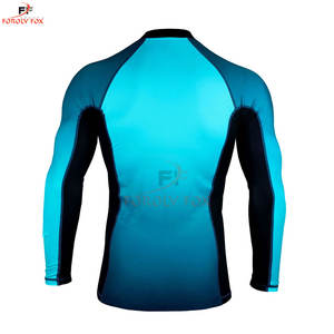 คุณภาพดีที่สุดขายส่งผื่นยามที่กําหนดเองแขนยาว Rush Guard ยืดฟิตเนสแห้งเร็วสวมใส่สบายๆผื่นยาม - Product Image 2