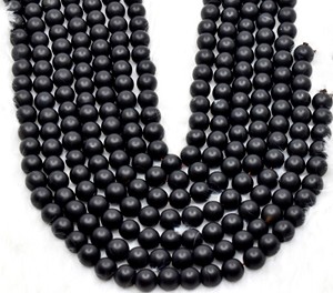 Perles Rondes en Onyx Noir Mat Naturel de 8 mm, Cristal Pur de Guérison pour la Fabrication de Bijoux et la Méditation (Vente en Gros) - Product Image 1