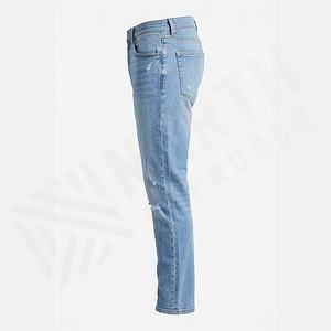 Jeans en denim 2025 pour hommes, pantalon slim, jeans skinny pour hommes, pantalon pour homme, vente en gros d'usine, respirant, droit, service OEM - Product Image 3