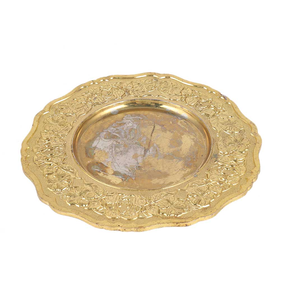 Plateaux de service en laiton pour restaurant, ensemble de vaisselle, assiette de service Offre Spéciale, plateau de service de forme carrée Offre Spéciale - Product Image 2