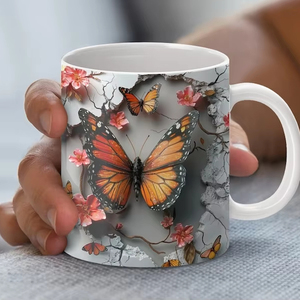Taza de sublimación de cerámica con acabado brillante de alta calidad, taza de Impresión de fotos personalizada, regalo corporativo con logotipo personalizado al por mayor - Product Image 1