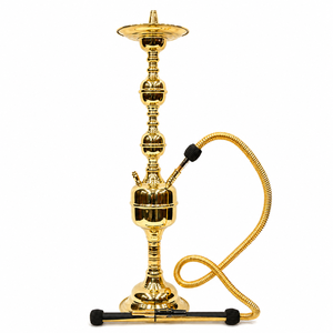 Chicha de luxe Boury en laiton avec miroir et 2 niveaux de filtration, ensemble complet - Product Image 1