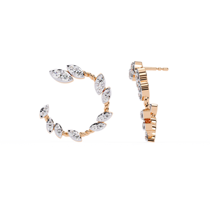 Boucles d'oreilles en diamant taille brillant rondes certifiées Igi Gia HPHT CVD VVS Lab Grown 14k/18k Yellow Gold Studs Screw Back Elegant - Product Image 5