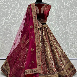 Hermoso Lehenga Choli Con Lentejuelas Y Diamante Trabajo - Product Image 1