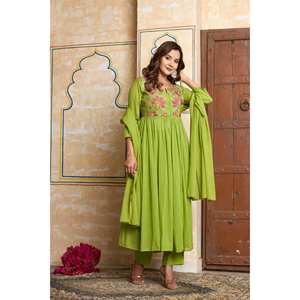 Traje Anarkali tradicional para mujer indio Punjabi pakistaní bordado Shalwar Kameez para boda fiesta festiva Diwali étnico - Product Image 1