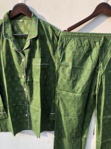 Ensemble de pyjama en coton imprimé à la main, motif floral, vêtements de nuit indiens pour femmes, commandes en gros au meilleur prix - Product Image 2