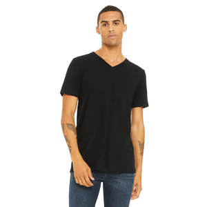 Camiseta de manga corta transpirable con cuello en V para hombre, Camiseta deportiva informal ajustada de verano para hombre - Product Image 1