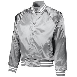 Best-seller Blouson aviateur en satin pour hommes couleur personnalisée logo mode vente en gros Veste en toile avec fini satin de soie - Product Image 6