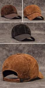 Personnalisé 100% PU cuir sport en plein air voyage chapeau avec Plaid automne hiver parasol pour hommes dentelle tissu classique - Product Image 3