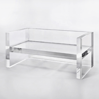 Chaise pliante de luxe transparente en plastique en forme de N pour la maison, le salon, l'appartement, la cuisine, la salle de bain, l'hôpital, la salle à manger, les mariages et les événements
