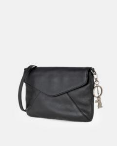 Sac à main convertible en bandoulière pour femme, en cuir noir, motif bonbon, deux sangles, fermeture éclair, petit sac à main à bandoulière, pochette - Product Image 1