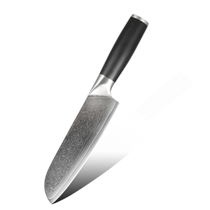 Venta al por mayor personalizado de alta calidad OEM ODM servicio arreglar hoja afilada cuchillo de acero de Damasco cuchillo de cocina con mango de acero inoxidable - Product Image 1
