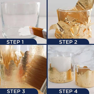 Bluebird New Gold Leaf Adhesive 3.4 Fl. Oz./100 ML Acrylic Liquid Coating for Art and <b>Craft</b> for Brush Application - Product Image 5