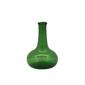 Vase à fleurs en verre de style moderne de couleur verte pour la maison et le mariage Vases à fleurs en verre décoratifs faits à la main en vrac - Product Image 1