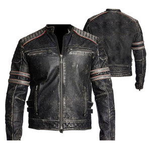 Mới Nhất Thiết Kế Thoải Mái 2025 Chất Lượng Cao Da Cừu Lần Lượt Xuống Cổ Áo Người Đàn Ông Thời Trang Áo Khoác Da Dây Kéo Mùa Đông Áo Ấm - Product Image 6