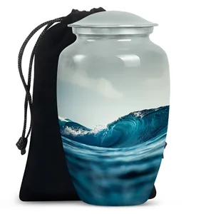 Urna Conmemorativa Ondas del Océano para las Cenizas de un Ser Querido - Product Image 1