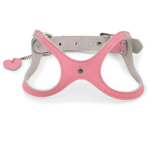 Set <span class=keywords><strong>Harness</strong></span> dan Tali Anjing, <span class=keywords><strong>Harness</strong></span> Kulit untuk Anak Anjing, Rompi Anjing Mudah Dipakai & Dilepas dengan Pegangan untuk Anjing Kecil, Sedang - Product Image 1