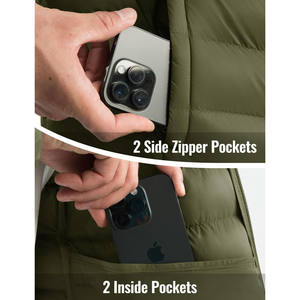 Chaquetas de Hombre Personalizadas de Alta Calidad 2025, Estilo Urbano, Diseño de Empalme, Chaqueta con Capucha y Cremallera de Gran Peso para Hombre - Product Image 5