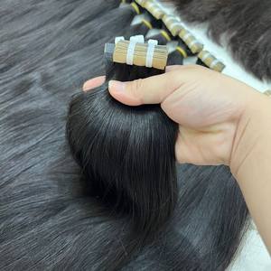 Ruban slave à donneur unique ins naturel droit/ondulé/bouclé noir et couleurs prix usine extensions de cheveux humains russes - Product Image 3