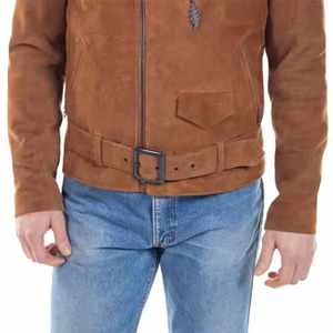 High-Quality Men's Suede Jacket - Genuine Suede, Classic Style, and Perfect for Casual and Formal <b>Outfits</b>. - Product Image 6