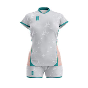 Conjunto Deportivo para Mujer para el Día del Partido de Voleibol, Incluye Piezas de Malla y Pantalones Cortos Deportivos Suaves - Product Image 5