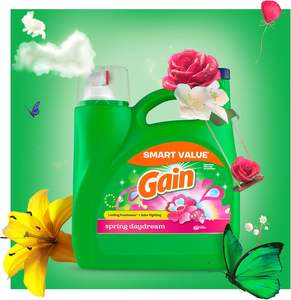 Détergent à lessive liquide Gain, parfum Spring Daydream, 154 fl oz, 107 lavages, fraîcheur + combat contre les odeurs, détergent à lessive liquide - Product Image 1