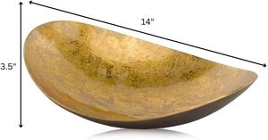 ถาดแก้วโลหะเคลือบสีทองหรูหราสำหรับเทศกาลคริสต์มาสชามโลหะเคลือบสีทองทนทานสำหรับบ้านสำนักงานห้องครัวของตกแต่งเคาน์เตอร์ห้องครัวที่สง่างาม - Product Image 3