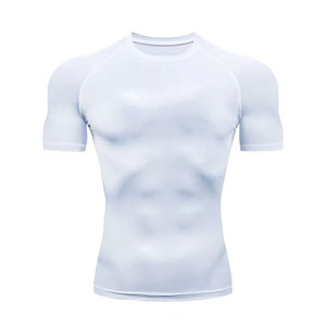 <b>Custom</b> Logo Breathable Tights <b>Compression</b> Breathable Athletic Gym T <b>Shirt</b> Quick Dry Sport T <b>Shirt</b> for Men Compressed T <b>shirt</b> - Product Image 4