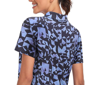 Camisetas Deportivas de Golf para Mujer, 100% Algodón, Tejido de Alta Calidad para Uniformes de Golf, Logotipo Personalizado, Casual, Corta, Transpirable, para Tallas Mixtas - Product Image 5