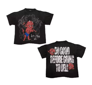 Fabricant de t-shirts surdimensionnés en coton imprimés à l'écran, style vintage de luxe, streetwear pour hommes, logo personnalisé OEM, impression DTG - Product Image 4