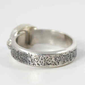 Anillo de plata esterlina con racimo de turquesa estabilizada Kingman de Arizona Anillo de plata esterlina 925 - Product Image 3