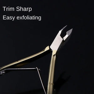 Pinzas profesionales para cutículas de acero inoxidable para salón y uso doméstico, precios de fábrica, hoja recta para uñas de los pies - Product Image 3