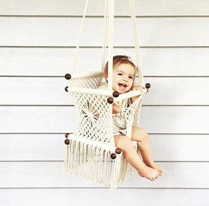 Hot Selling Toy, Handmade Baby Toy, Macrame Baby <b>Swing</b> - Product Image 1