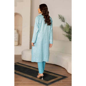 Conjunto de Camisa y Pantalón de Jacquard con Lurex para Mujer KST-43027 - Product Image 1