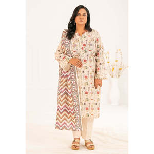 Traje Khaddar Estampado de 3 Piezas K-52113 con Dupatta para Primavera - Product Image 5