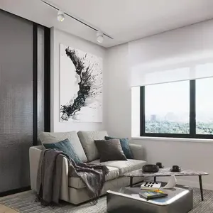 IllumiRail, éclairage sur rail au design moderne, puce LED COB, corps en aluminium et PC, installation magnétique sur rail pour éclairage sur rail de bureau - Product Image 2