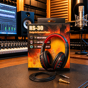 Casque Stéréo Midex RS-30 avec Connexion Filaire, Câble de 2,2 m et Commandes Intégrées pour Monitoring en Studio, Écoute de Référence et Utilisation DJ - Product Image 1