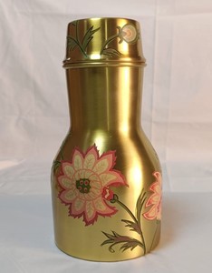 Boîte de rangement d'épices en laiton faite à la main 100% métal pur peint à la main pour la cuisine et la table - Product Image 2