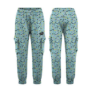 Pantalones Cargo con estampado personalizado para hombre, ropa de calle, pantalones informales con múltiples bolsillos, cintura elástica, ligeros, con estampado gráfico completo, OEM - Product Image 4