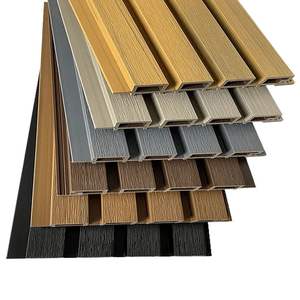 แผ่นผนังภายนอกกันน้ำ ODM แบบ WPC ลายร่อง สำหรับตกแต่งผนังภายนอก ประตู และโซลูชั่นการตกแต่งโรงแรม - Product Image 1