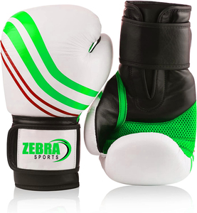 Premium Quty 12oz 16oz Guantes de combate de cuero Logotipo personalizado Guantes de boxeo Super Lace para niños Escena de Kick Boxing Aplicable - Product Image 4